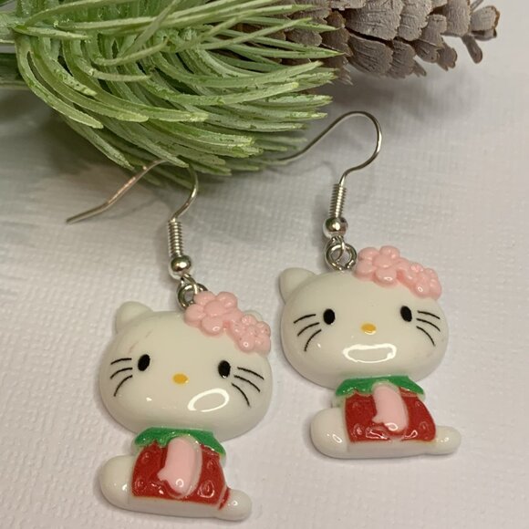 Hello Kitty Earring, Kitty Earring, Cat Earring, Sanrio Earring, Gift idea, Cat - Picture 4 of 8